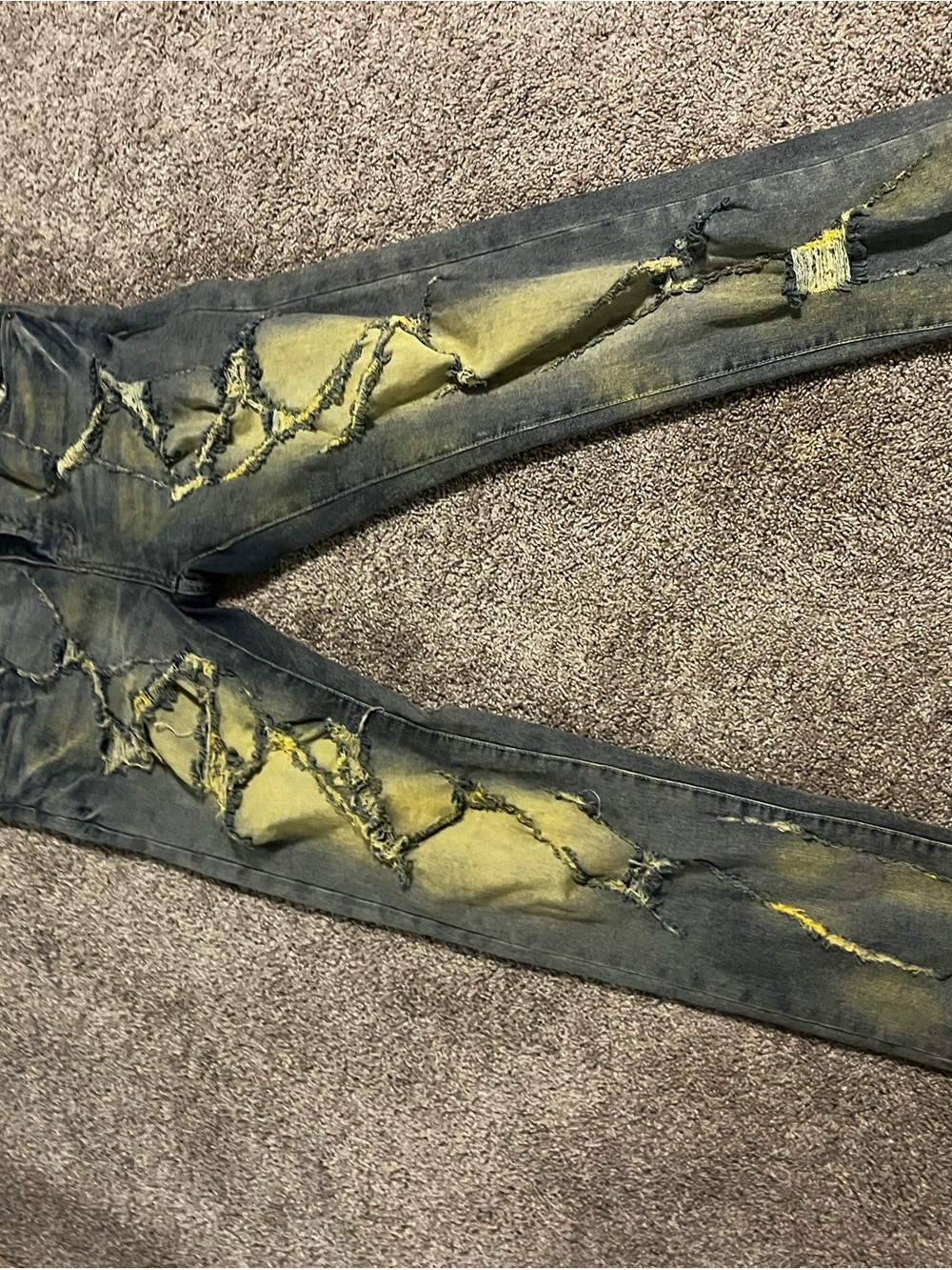 Vivo Women's Black Skinny Jeans with Yellow Underlay